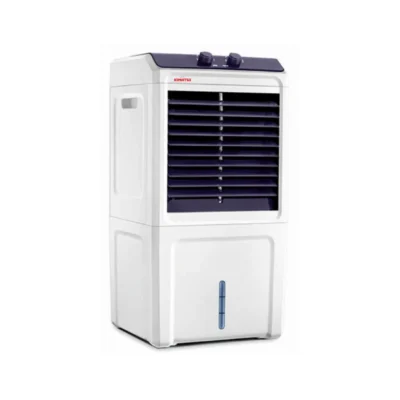 Breeze Chill - BC 15 personal air cooler in white, featuring a front grill, two control knobs on top, and a compact, upright design.