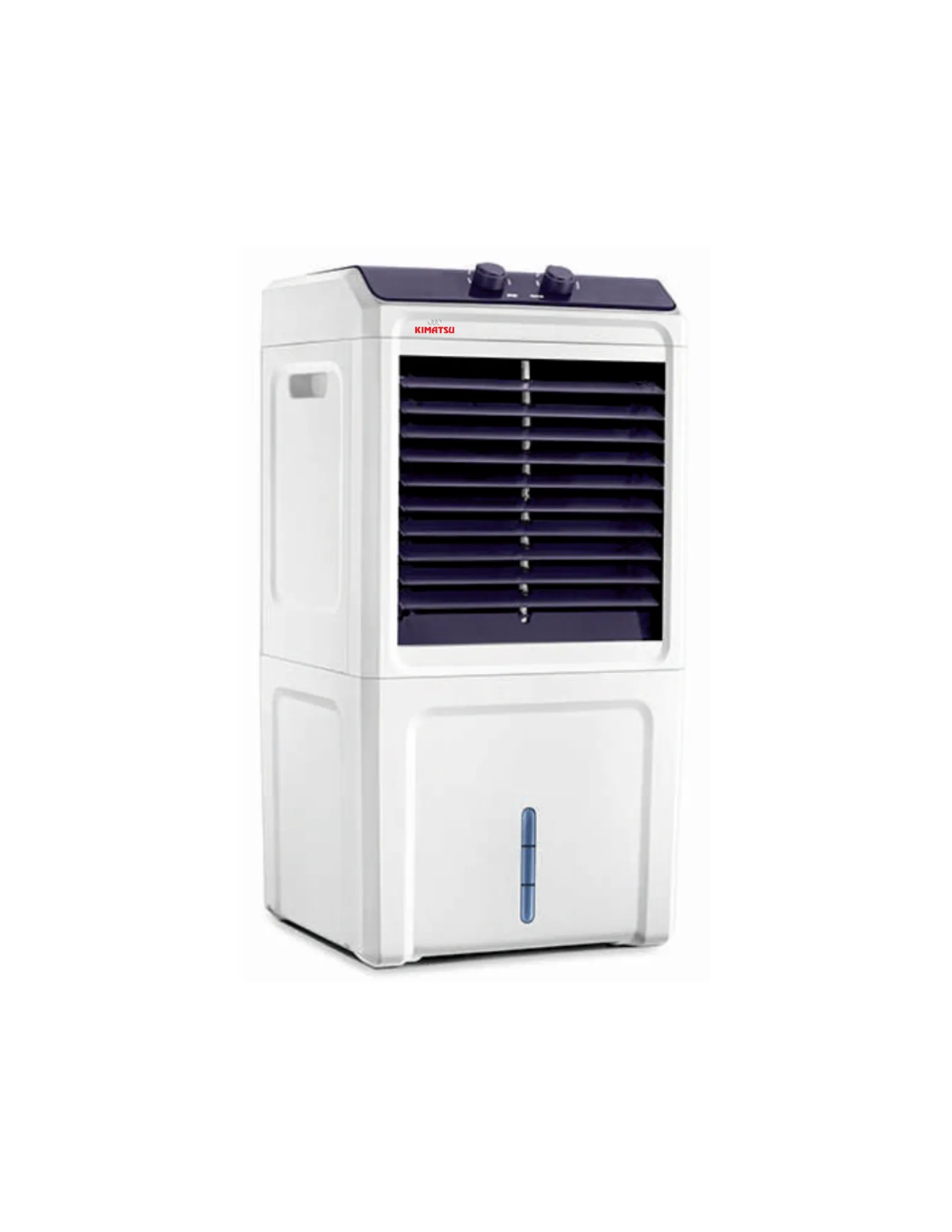 Breeze Chill - BC 15 personal air cooler in white, featuring a front grill, two control knobs on top, and a compact, upright design.
