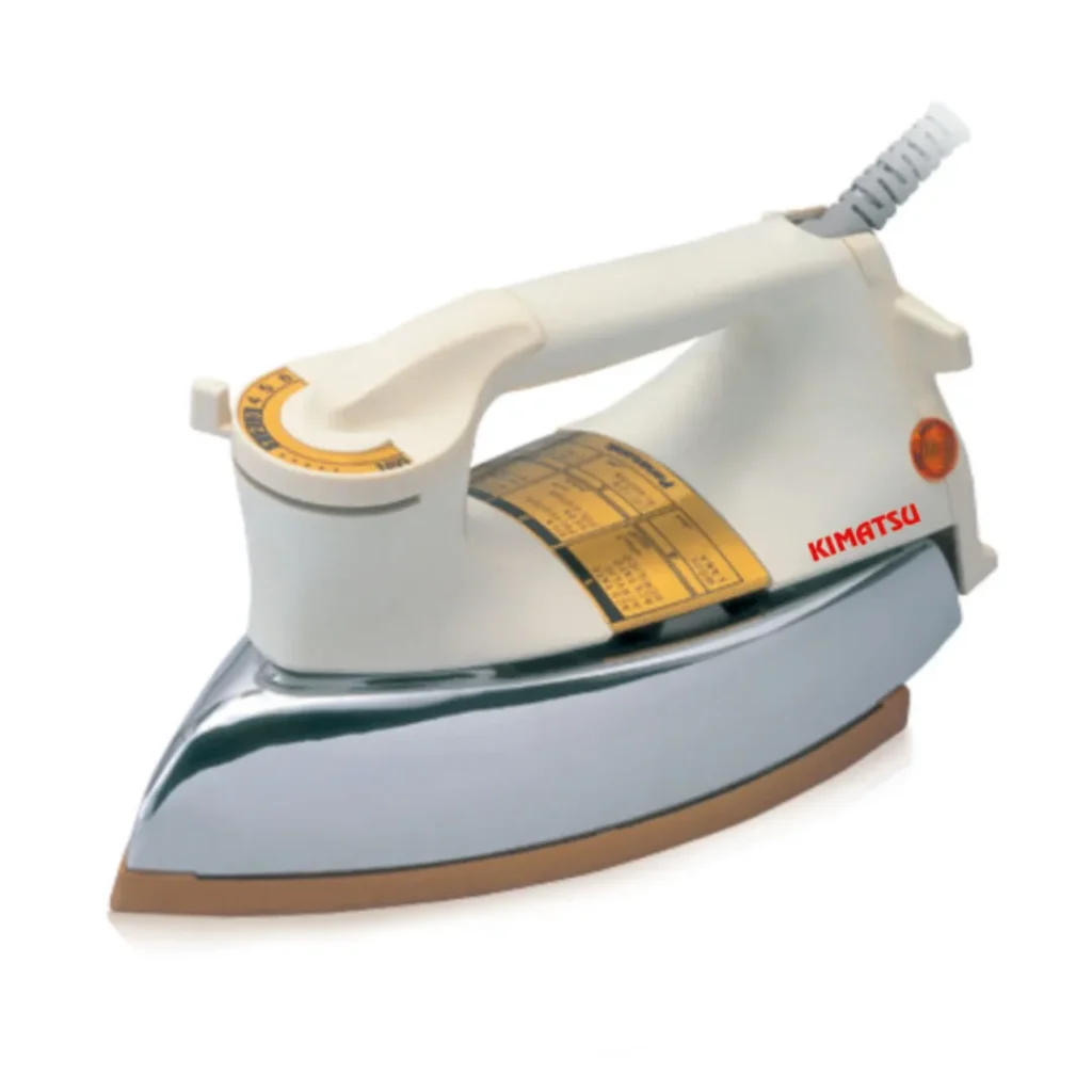 Kimatsu KM-703 Plancha Heavy Weight (2 Kg) non stick 1000 W Dry Iron (White)