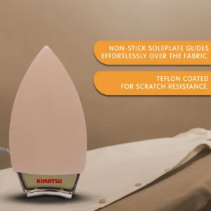 Kimatsu  KM-703 Plancha Heavy Weight (2 Kg) non stick 1000 W Dry Iron (White) - Image 6