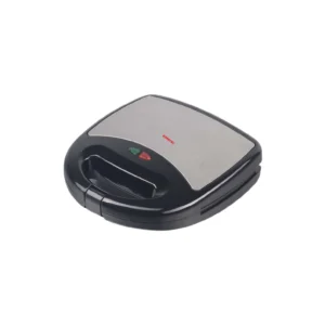 Kimatsu Electric Toaster in black and silver, with a compact, upright design and indicator lights on the lid.