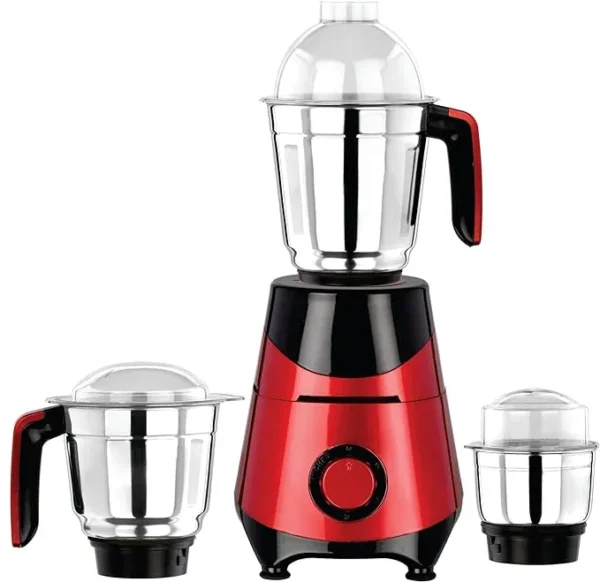 Mixer grinder with powerful 750-watt heavy-duty motor, suitable for all kitchen grinding needs.